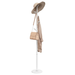 Vidaxl kapstok 175 cm gepoedercoat ijzer wit