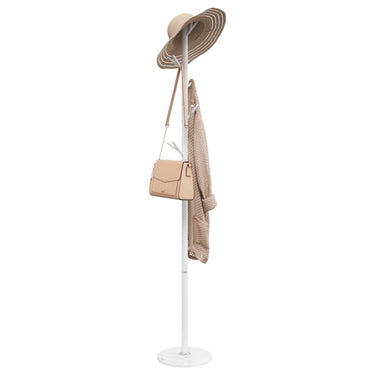 Vidaxl kapstok 175 cm gepoedercoat ijzer wit