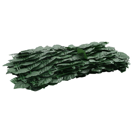 Vidaxl balkonscherm met donkergroene bladeren 200x75 cm
