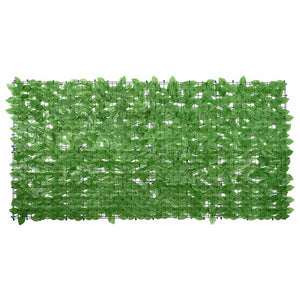 Vidaxl balkonscherm met groene bladeren 200x100 cm