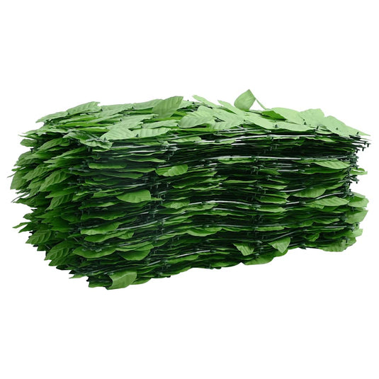 Vidaxl balkonscherm met groene bladeren 200x100 cm