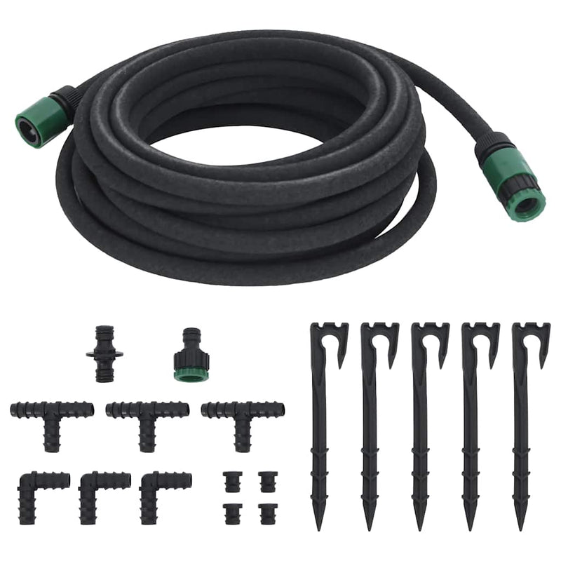 Load image into Gallery viewer, Vidaxl druppelslang 0,6'' 10 m rubber zwart
