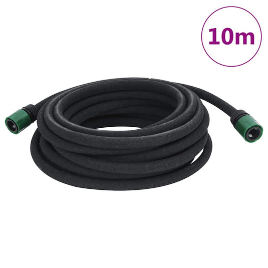 Vidaxl druppelslang 0,6'' 10 m rubber zwart