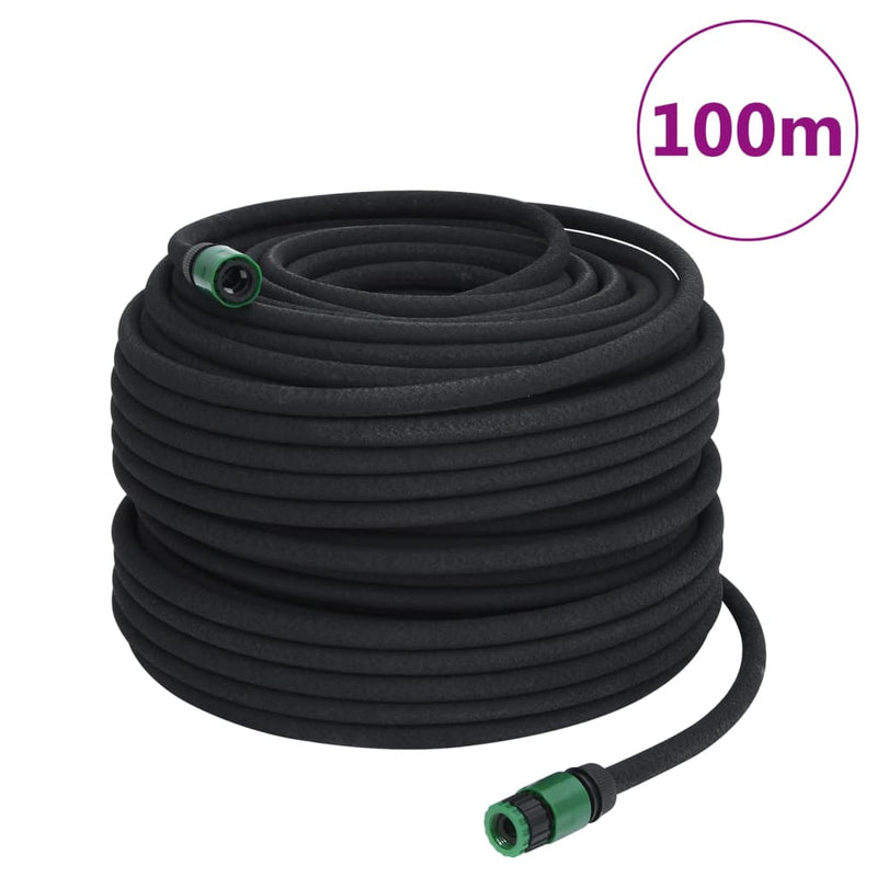 Load image into Gallery viewer, VidaXL Druppelslang 0,6'' 100 m rubber zwart
