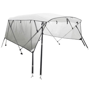 Vidaxl biminitop 4 bogen met mesh zijwanden 243x(230-244)x137 cm