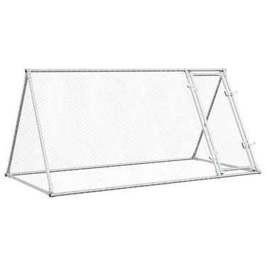 Vidaxl kippenhok 200x105x91 cm gegalvaniseerd staal zilverkleurig