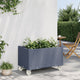 Vidaxl plantenbak met wielen 80x50x54 cm polypropeen grijs
