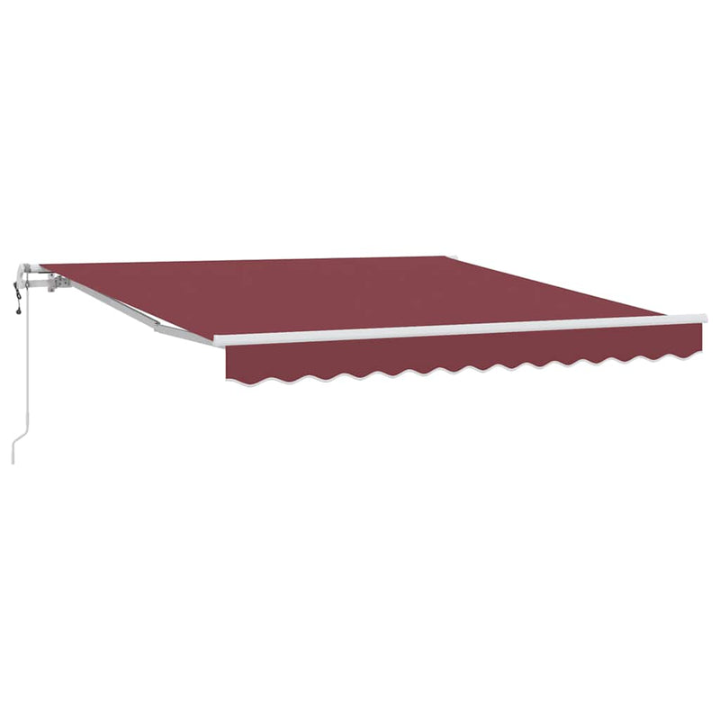 ギャラリービューアに画像をロードする, Vidaxl luifel automatisch uittrekbaar 300x250 cm bordeauxrood
