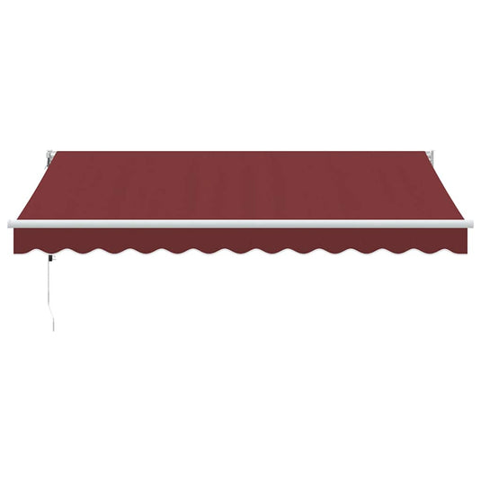 Vidaxl luifel automatisch uittrekbaar 350x250 cm bordeauxrood