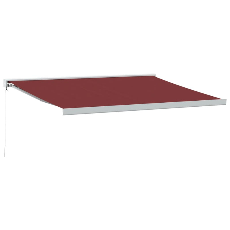 Load image into Gallery viewer, VidaXL Luifel handmatig uittrekbaar 400x300 cm bordeauxrood
