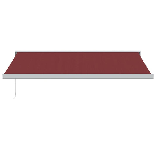 VidaXL Luifel handmatig uittrekbaar 400x300 cm bordeauxrood
