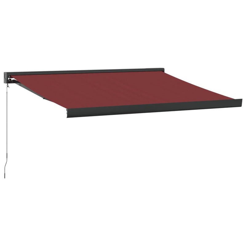 Load image into Gallery viewer, VidaXL Luifel handmatig uittrekbaar 300x250 cm bordeauxrood
