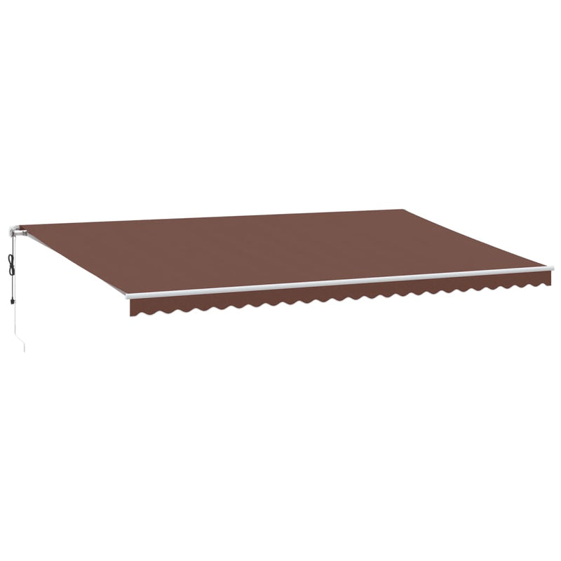 Load image into Gallery viewer, VidaXL Luifel automatisch uittrekbaar met LED 600x300 cm bruin
