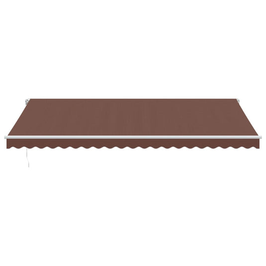 VidaXL Luifel handmatig uittrekbaar 500x350 cm bruin