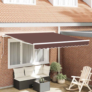 Vidaxl luifel handmatig uittrekbaar 300x250 cm bruin
