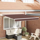 Vidaxl luifel handmatig uittrekbaar 300x250 cm bruin