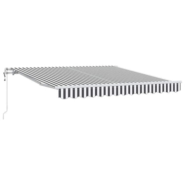 Vidaxl luifel automatisch uittrekbaar 300x250 cm antracietkleur en wit