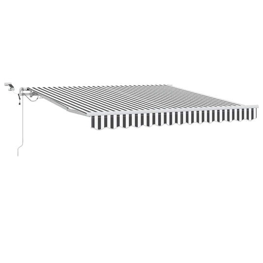 Vidaxl luifel automatisch uittrekbaar led 300x250 cm antraciet en wit