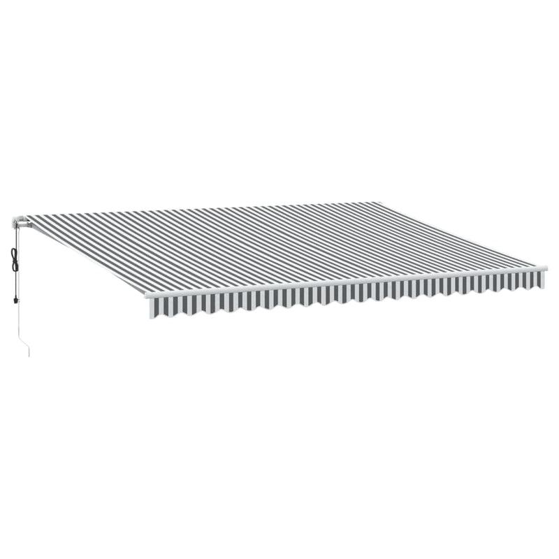 Load image into Gallery viewer, VidaXL Luifel automatisch uittrekbaar LED 500x300 cm antraciet en wit
