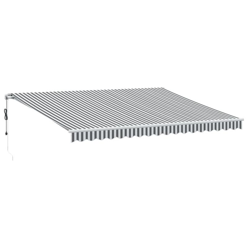 Load image into Gallery viewer, VidaXL Luifel automatisch uittrekbaar LED 450x350 cm antraciet en wit
