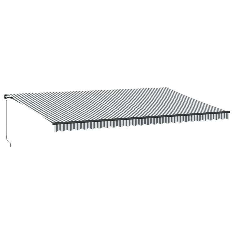 Load image into Gallery viewer, VidaXL Luifel handmatig uittrekbaar 600x350 cm antraciet en wit
