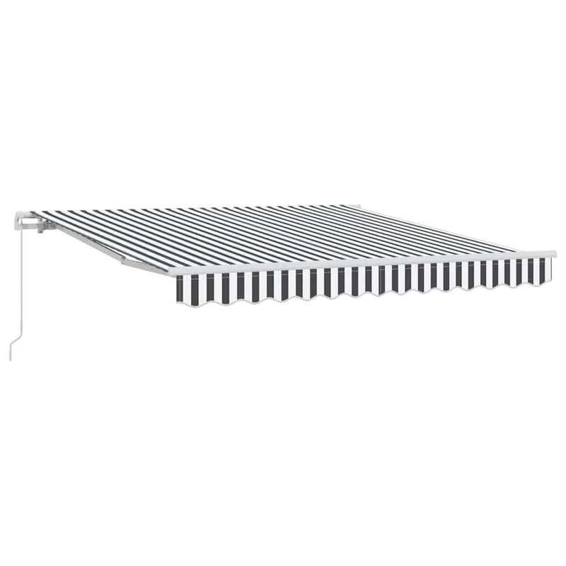 Load image into Gallery viewer, Vidaxl luifel handmatig uittrekbaar 300x250 cm antraciet en wit
