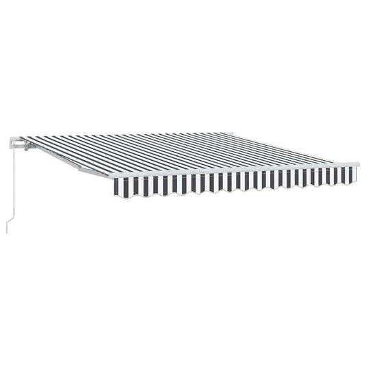Vidaxl luifel handmatig uittrekbaar 300x250 cm antraciet en wit