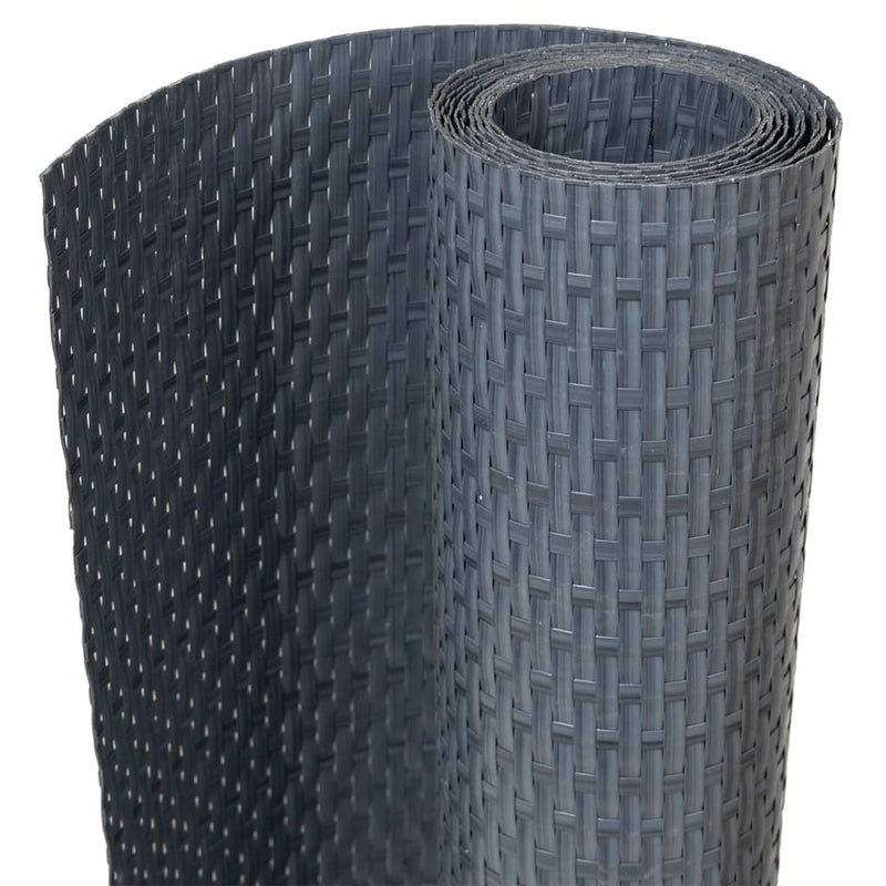 Chargez l'image dans la visionneuse de la galerie, Vidaxl balkonscherm 300x90 cm poly rattan antracietkleurig
