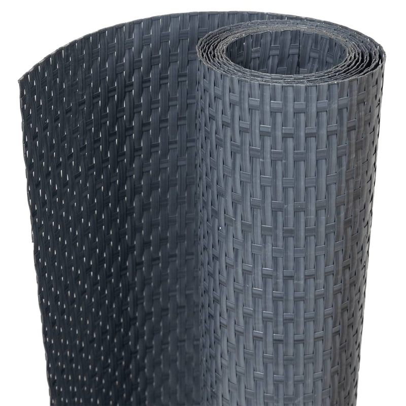 ギャラリービューアに画像をロードする, Vidaxl balkonscherm 600x100 cm poly rattan antracietkleurig

