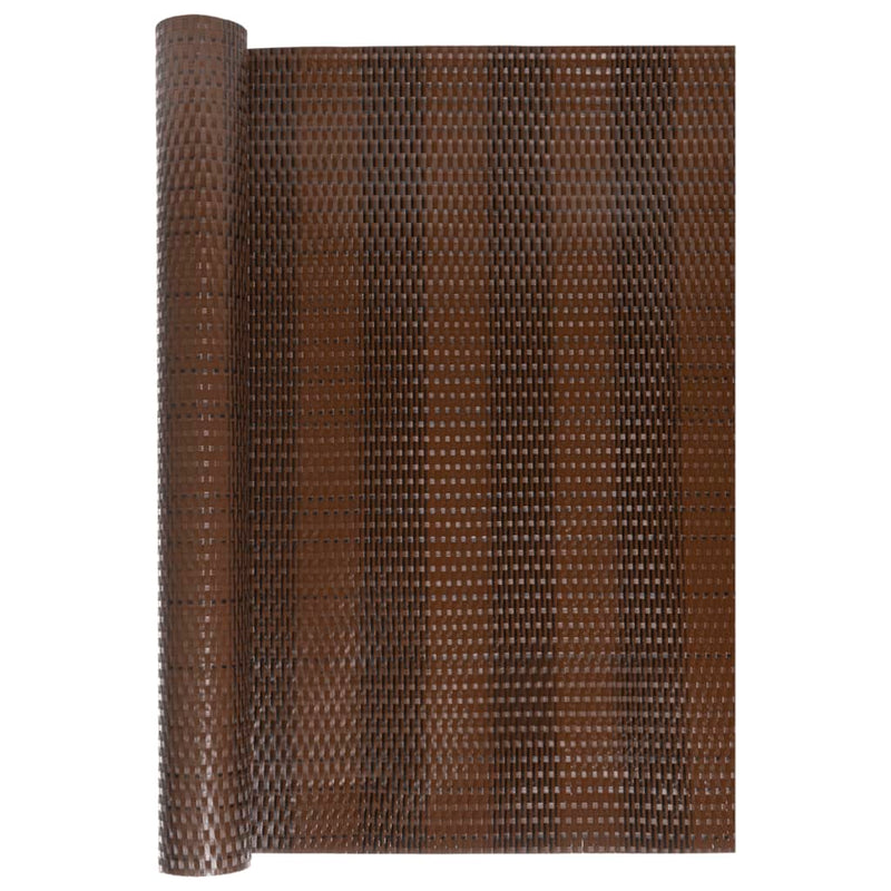 Load image into Gallery viewer, Vidaxl balkonscherm 500x90 cm poly rattan bruin en zwart
