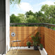 Vidaxl balkonscherm 400x100 cm poly rattan lichtbruin