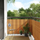 Vidaxl balkonscherm 600x80 cm poly rattan lichtbruin