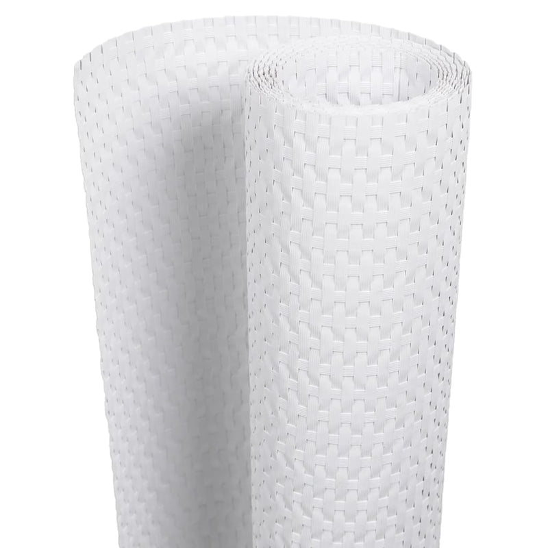 Load image into Gallery viewer, Vidaxl balkonscherm 400x80 cm poly rattan wit
