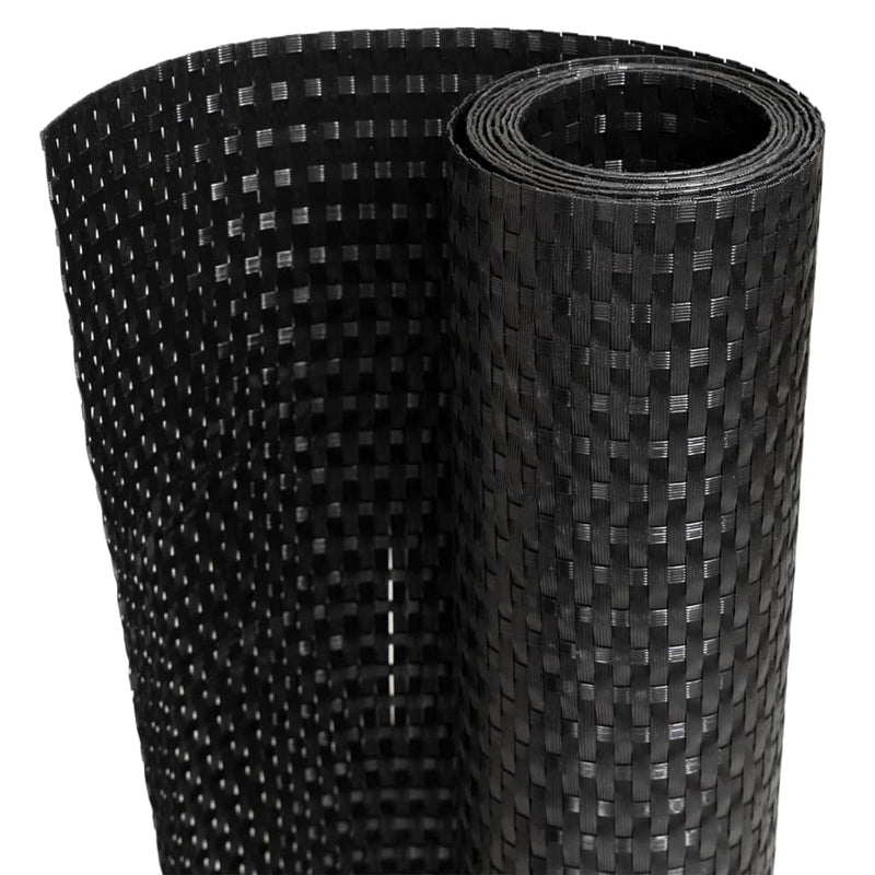 Load image into Gallery viewer, Vidaxl balkonscherm 500x100 cm poly rattan zwart
