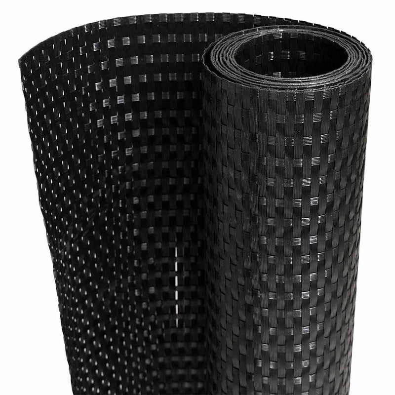 ギャラリービューアに画像をロードする, Vidaxl balkonscherm 500x100 cm poly rattan zwart
