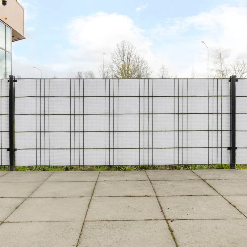 Load image into Gallery viewer, Vidaxl balkonschermen 10 st 255x19 cm poly rattan wit
