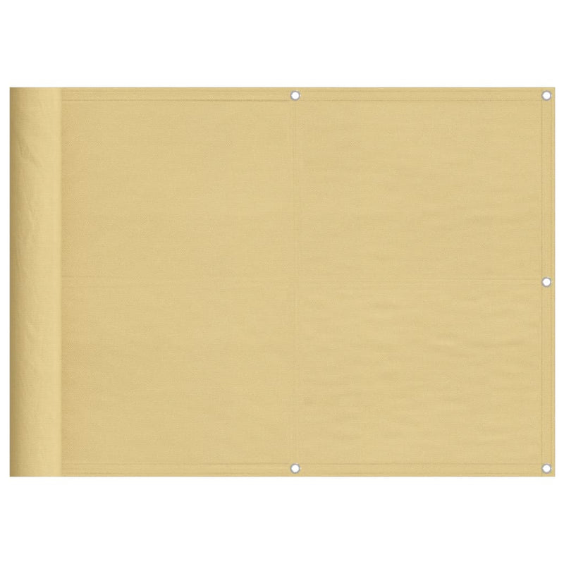 Load image into Gallery viewer, Vidaxl balkonscherm 75x800 cm 100% oxford polyester zandkleurig
