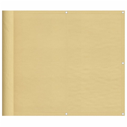 Vidaxl balkonscherm 90x400 cm 100% oxford polyester zandkleurig