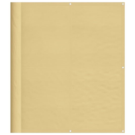 Vidaxl balkonscherm 120x600 cm 100% oxford polyester zandkleurig