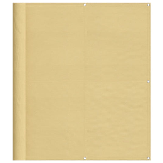 Vidaxl balkonscherm 120x1000 cm 100% oxford polyester zandkleurig