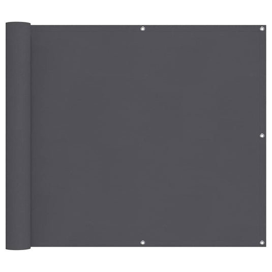 Vidaxl balkonscherm 90x700 cm 100% oxford polyester antracietkleurig
