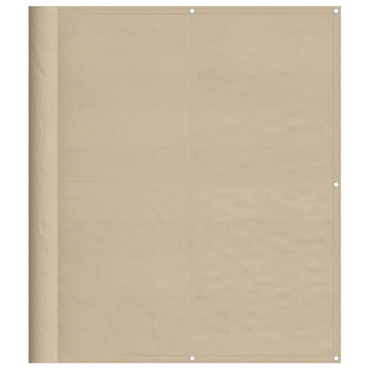 Vidaxl balkonscherm 120x1000 cm 100% oxford polyester beige