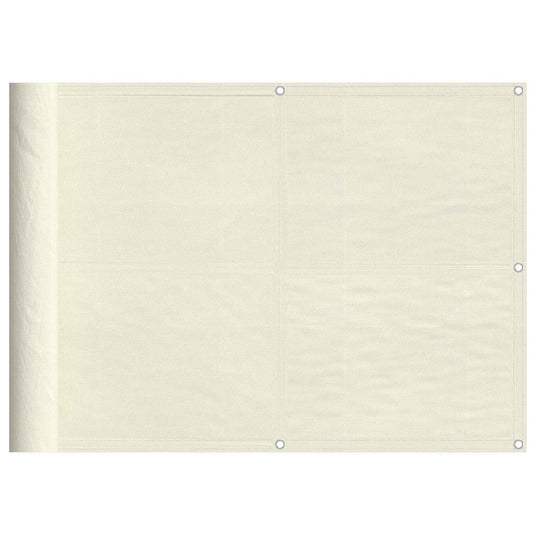 Vidaxl balkonscherm 75x700 cm 100% oxford polyester crèmekleurig