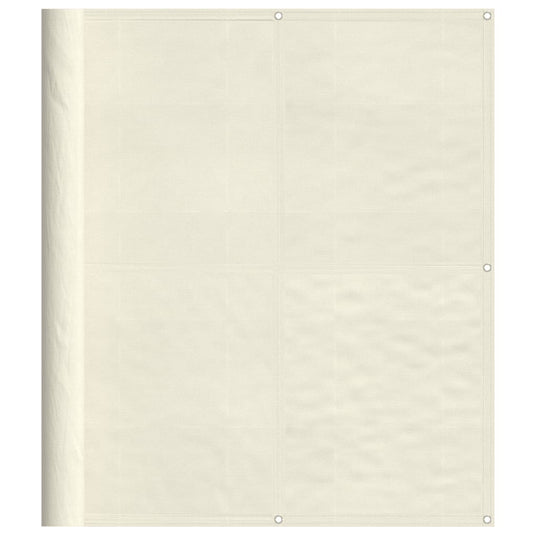 Vidaxl balkonscherm 120x700 cm 100% oxford polyester crèmekleurig
