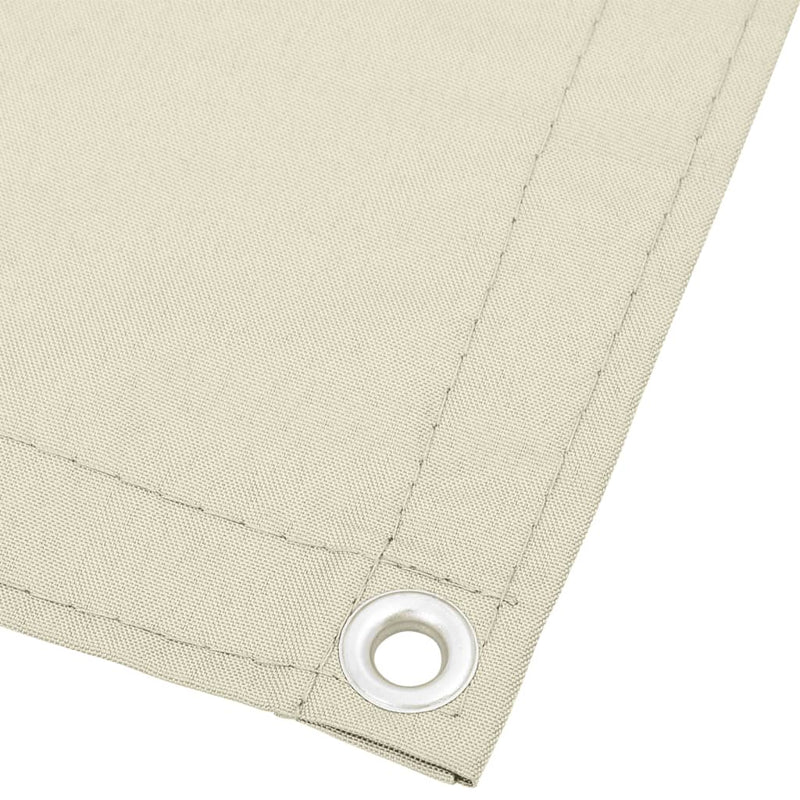 Load image into Gallery viewer, Vidaxl balkonscherm 120x800 cm 100% oxford polyester crèmekleurig
