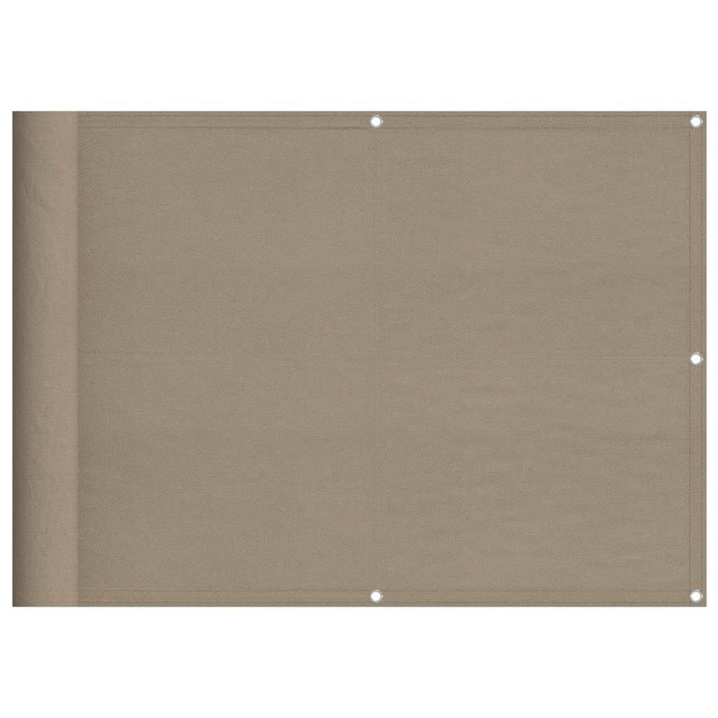 Laden Sie das Bild in Galerie -Viewer, Vidaxl balkonscherm 75x700 cm 100% oxford polyester taupe
