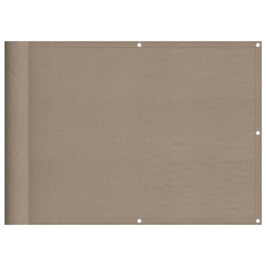 Vidaxl balkonscherm 75x800 cm 100% oxford polyester taupe