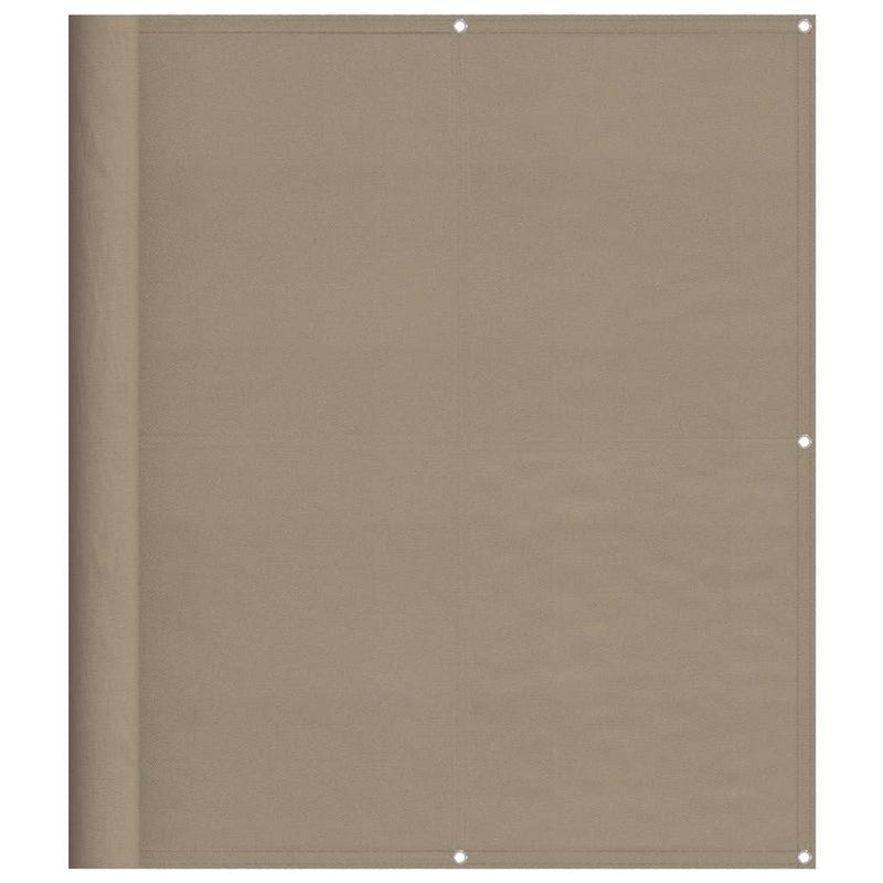 Laden Sie das Bild in Galerie -Viewer, Vidaxl balkonscherm 120x700 cm 100% oxford polyester taupe

