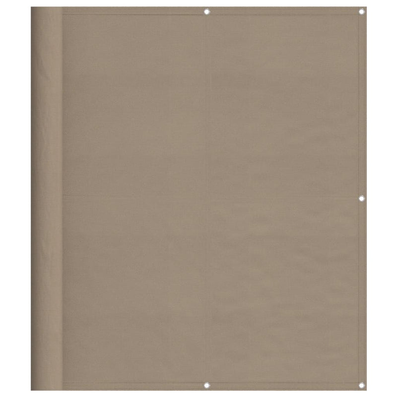 Load image into Gallery viewer, Vidaxl balkonscherm 120x800 cm 100% oxford polyester taupe
