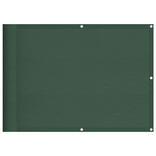 Vidaxl balkonscherm 75x1000 cm 100% oxford polyester donkergroen